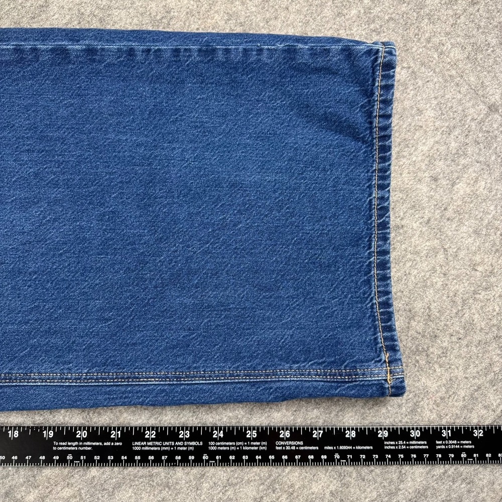 American Eagle Low Rise Ultra Wide Leg Denim Jeans 30" Cotton Blue Womens 4 - Picture 12 of 14